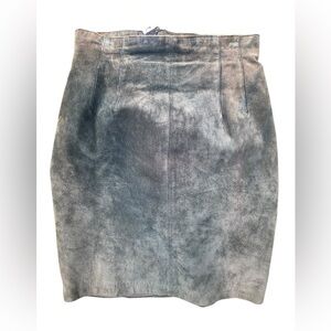 VTG LORD AND TAYLOR SUEDE MINI SKIRT DISTRESSED AS IS 4P